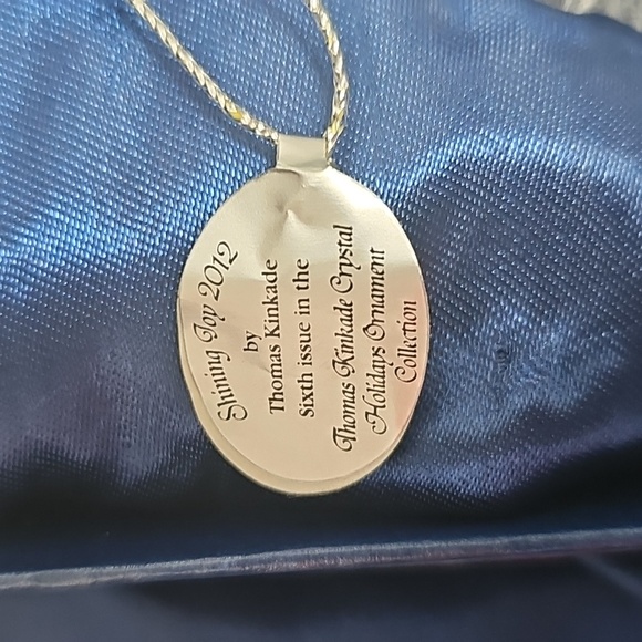 Thomas Kincaid Glass Christmas Tree Ornament 2012 Bradford Exchange - Picture 8 of 13